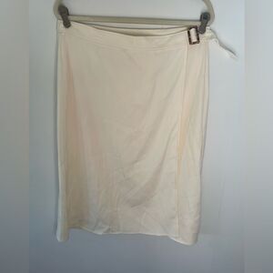 NEW Max Studio Womens bone wrap dress skirt Size 14